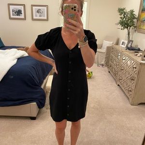 Black Madewell button down dress